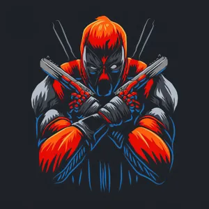 Unleash The Merc With The Mouth In His Stylish Black Outfit Wallpaper