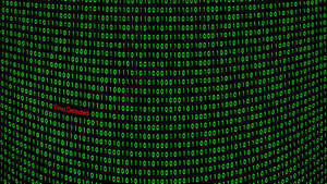 Unlock The Future With Green Binary Codes Wallpaper