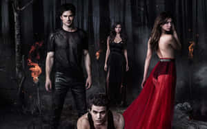 Unlock The Mysteries Of Mystic Falls With Vampire Diaries Desktop Wallpaper