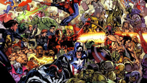 Unlock The Thrill Of Superhero Drama With Marvel Comics Wallpaper