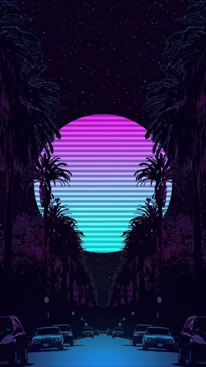 Unlock The Vibe Of Your Iphone With Vaporwave Style Wallpaper