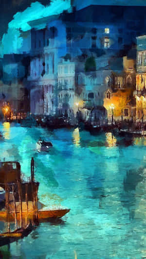 Unlock Your Creativity With This Beautiful Watercolor Painting Iphone Wallpaper! Wallpaper