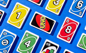 Uno Cards Blue Flat Lay Wallpaper