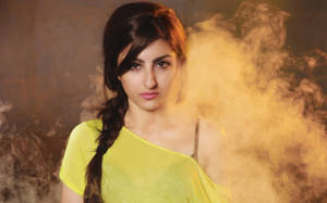 Unstoppable Attitude - Girl Shrouded In Mysterious Smoke Wallpaper