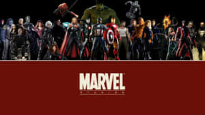 Unstoppable Marvel Squad In High-definition, Bursting Into Action Wallpaper