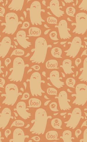 Unwrap The Spookiest Orange Halloween Wallpaper