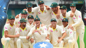 Unyielding Spirit Of Australian Cricket Team Wallpaper