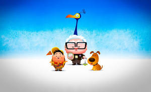 Up Movie Chibi Characters Wallpaper