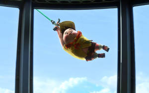 Up Movie Russell On Window Wallpaper