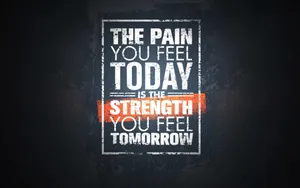 Uplifting Pain Quote Wallpaper
