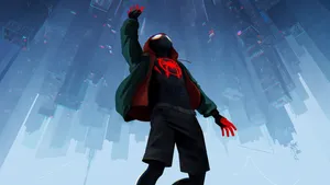 Upside-down New York Spider-verse Wallpaper