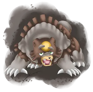 Ursaluna Fan Art Illustration Pokémon Wallpaper