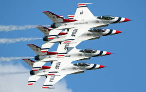 Us Air Force Thunderbirds Formation Wallpaper