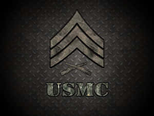 Us Marine Proudly Stands Guard Wallpaper