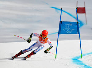 Usa Ski Player At Winter Olympics Wallpaper