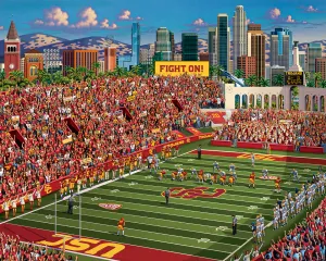 Usc Football Stadium Digital Wallpaper