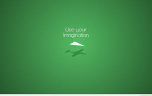 Use Your Imagination Plain Green Wallpaper