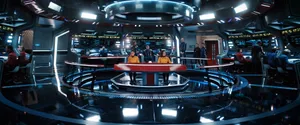 Uss Star Trek Enterprise Bridge Crew Wallpaper