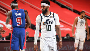 Utah Jazz Intense Mike Conley Wallpaper