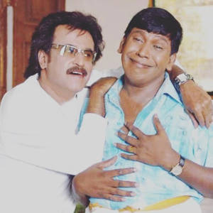 Vadivelu And Co-actor P. Vasu Wallpaper