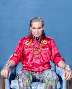 Val Kilmer Red Jacket Portrait Wallpaper