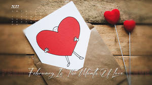 Valentine's Day February Calendar Wallpaper