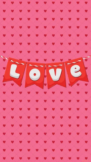 Valentine's Day Phone Pink Love Wallpaper