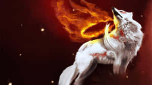 Valor And Strength Of A Pretty Wolf Wallpaper