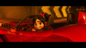 Vanellope Red Car Ralph Breaks The Internet Wallpaper