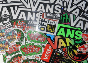 Vans Off The Wall Stickers Wallpaper