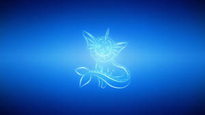 Vaporeon Neon Blue Wallpaper