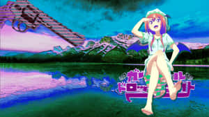 Vaporwave Satanichia Kurumizawa Mcdowell Anime Girl Aesthetic Wallpaper