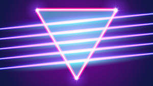 Vaporwave Triangle Aesthetic Purple Neon Computer Wallpaper