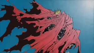 Vash Trigun Trashed Red Coat Wallpaper
