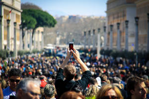 Vatican City Crowd Wallpaper