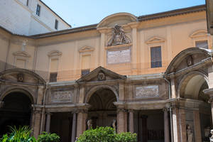 Vatican City Octagonal Courtyard Wallpaper