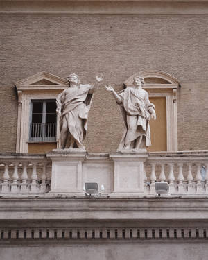 Vatican City Rome Statue Wallpaper