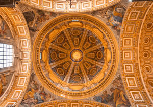 Vatican City Room Of Maps Ceiling Wallpaper