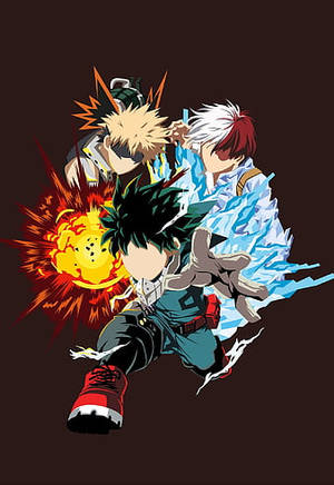 Vector Art My Hero Academia Phone Wallpaper