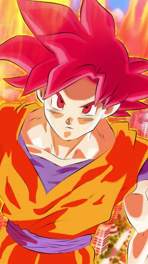 Vector Art Super Saiyan Son Goku Iphone Wallpaper