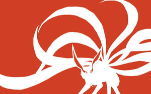 Vector Red Nine Tailed Fox Wallpaper