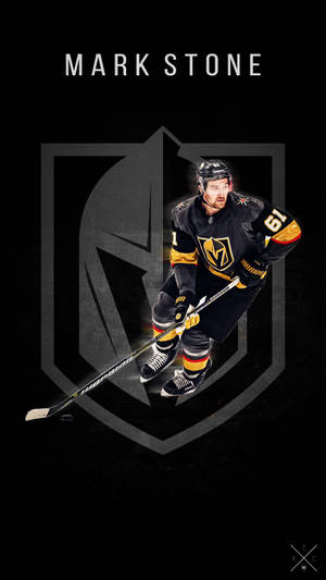 Vegas Golden Knights Canadian Right Winger Mark Stone Illustration Wallpaper