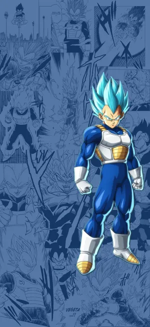 Vegeta Blue Illustration Wallpaper