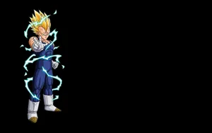 Vegeta Blue Lightning Bolts Wallpaper
