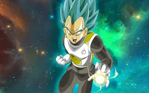 Vegeta In Space Wallpaper