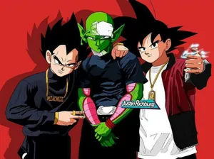 Vegeta Stands Tall, A Warrior Of Justice And The Prince Of The Saiyans. Wallpaper