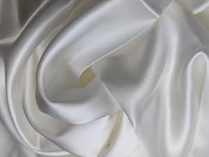 Velvety White Silk Fabric Wallpaper