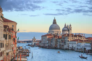 Venice Grand Canal Sunset Wallpaper