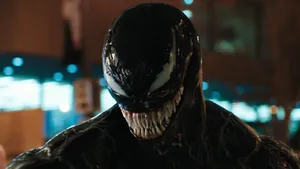 Venom Movie Creepy Grinning Venom Wallpaper