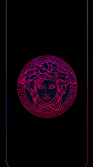 Versace Iphone Neon Pink Logo Wallpaper